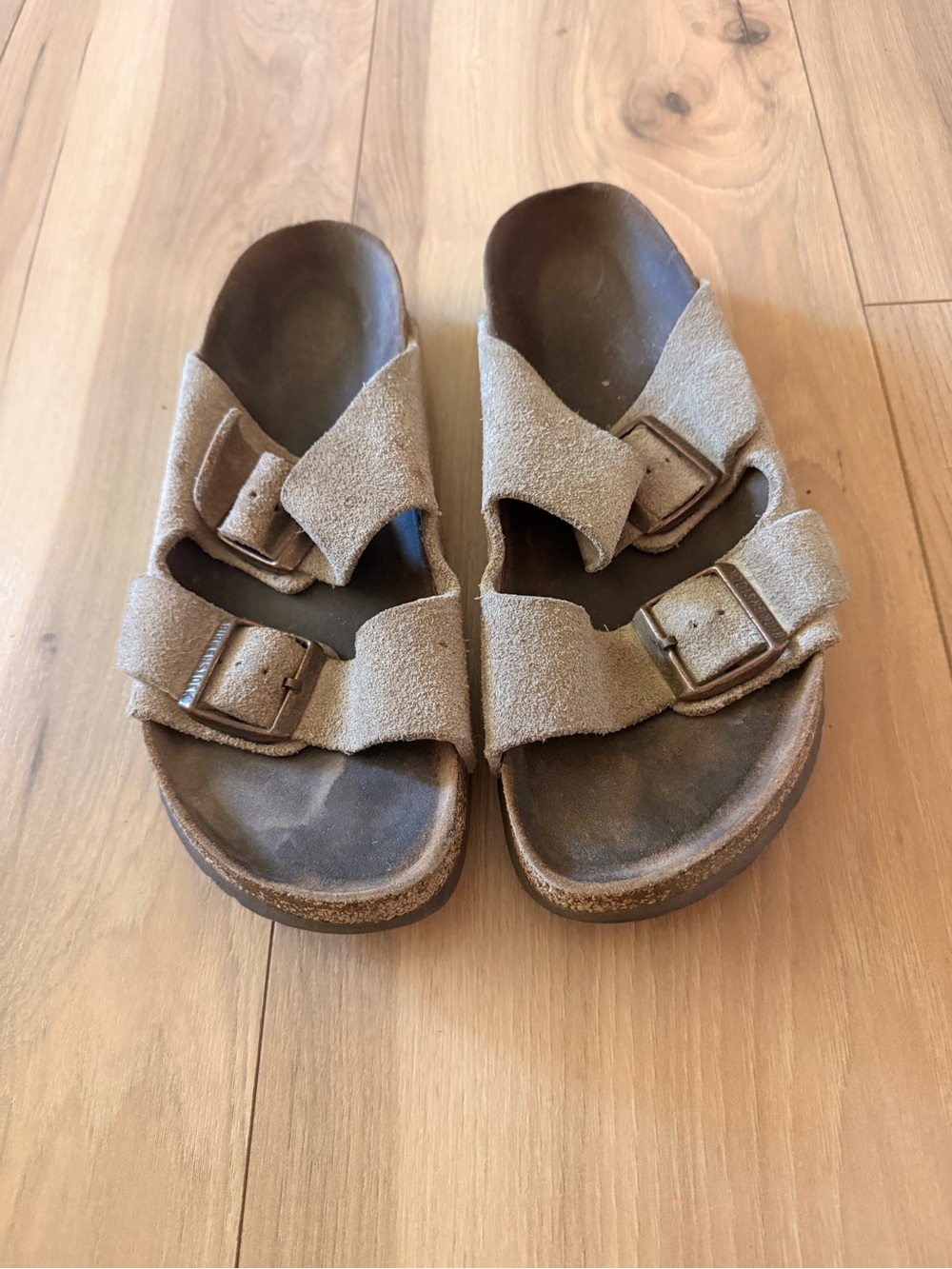 Size 8 Birkenstock Double-Buckle Sandals - Tan